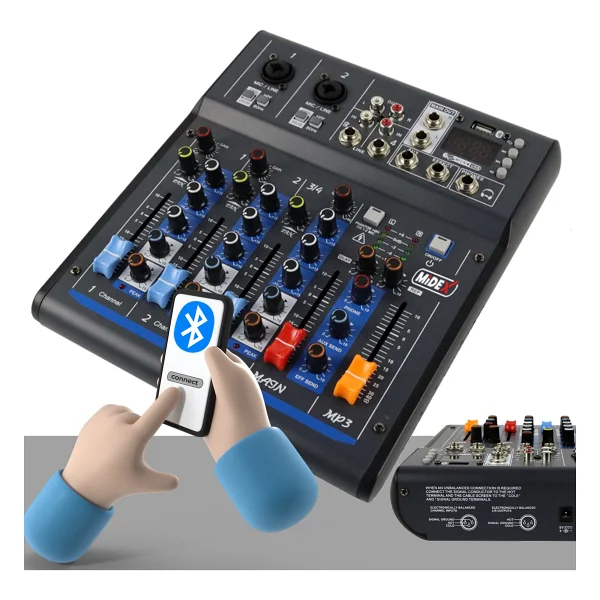 Midex Mdx-45s 4 Kanal Ses Kartlı Ses Mikseri - Görsel 5
