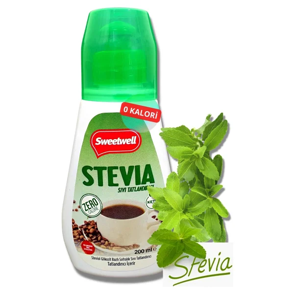 Sweetwell Stevia Sıvı Tatlandırıcı 2 X 200 Ml - 400 Gr - Görsel 3