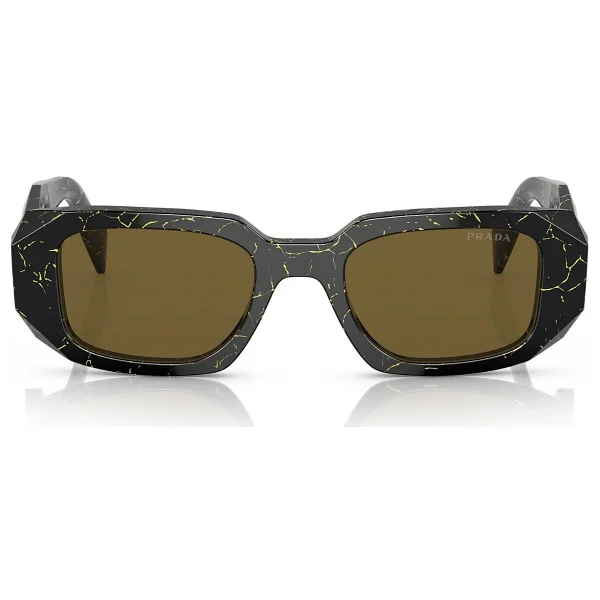 Prada Spr 17w 19d01t Black/Yellow-Dark Brown Kadın Güneş Gözlüğü - Görsel 3