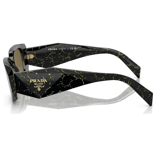 Prada Spr 17w 19d01t Black/Yellow-Dark Brown Kadın Güneş Gözlüğü - Görsel 4