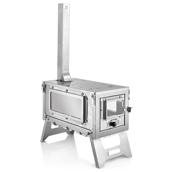 Remta Km02 Paslanmaz Çelik Mini Katlanır Çadır Kamp Sobası - Görsel 3