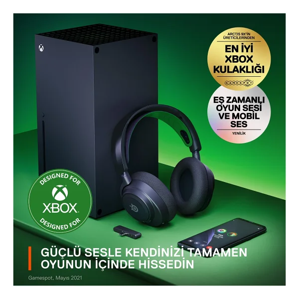 Steelseries Arctis Nova 7x Siyah Kablolu/Kablosuz Kulak Üstü Oyuncu Kulaklığı - Görsel 3