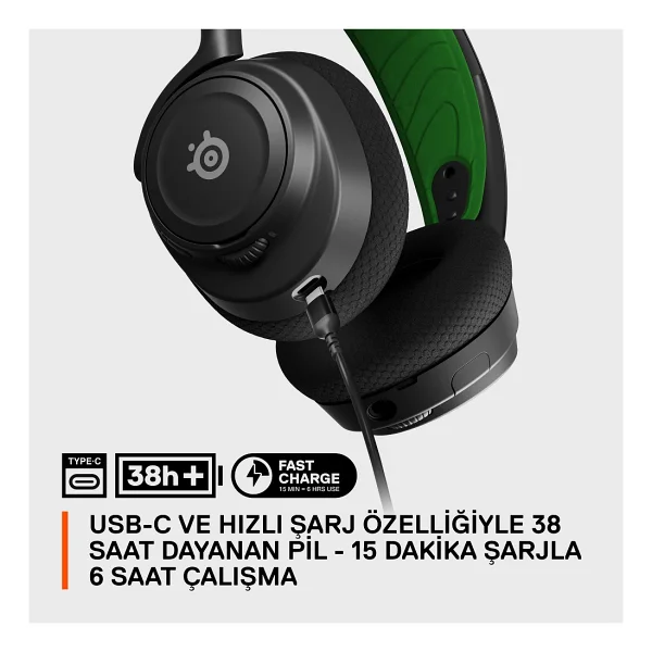 Steelseries Arctis Nova 7x Siyah Kablolu/Kablosuz Kulak Üstü Oyuncu Kulaklığı - Görsel 7