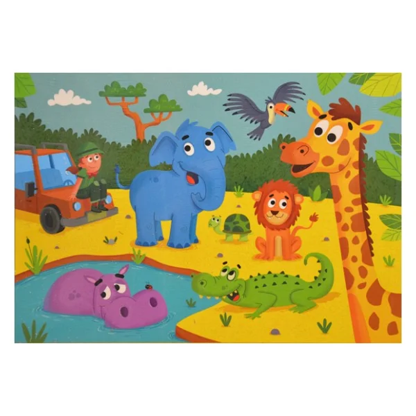 Eolo Safari 60 Parça Yer Puzzle - Görsel 2