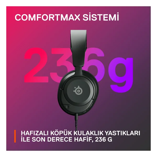 Steelseries Arctis Nova 1 Kablolu Kulak Üstü Oyuncu Kulaklığı - Görsel 8