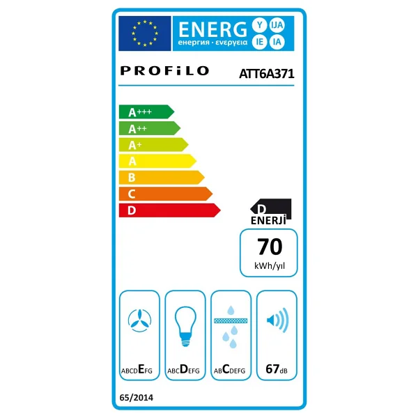 Profilo Att6a371 Inox Sürgülü Aspiratör - Görsel 4