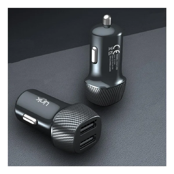 Linktech C492 12 W 2.4a Lightning Kablo Araç Şarj Cihazı - Görsel 3