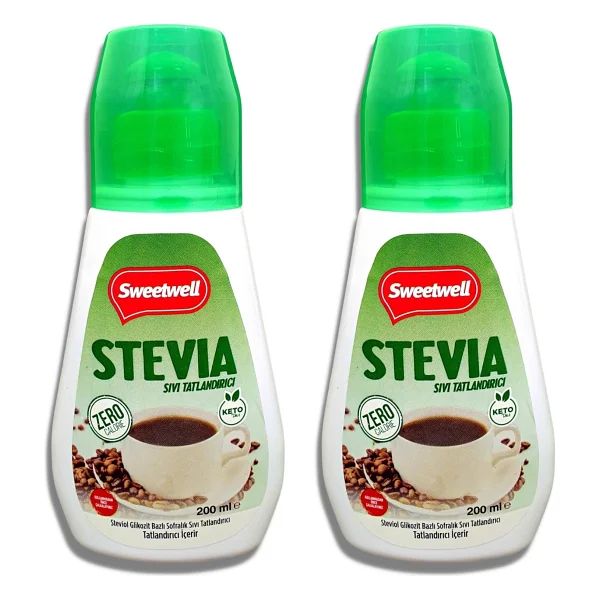 Sweetwell Stevia Sıvı Tatlandırıcı 2 X 200 Ml - 400 Gr - Görsel 6