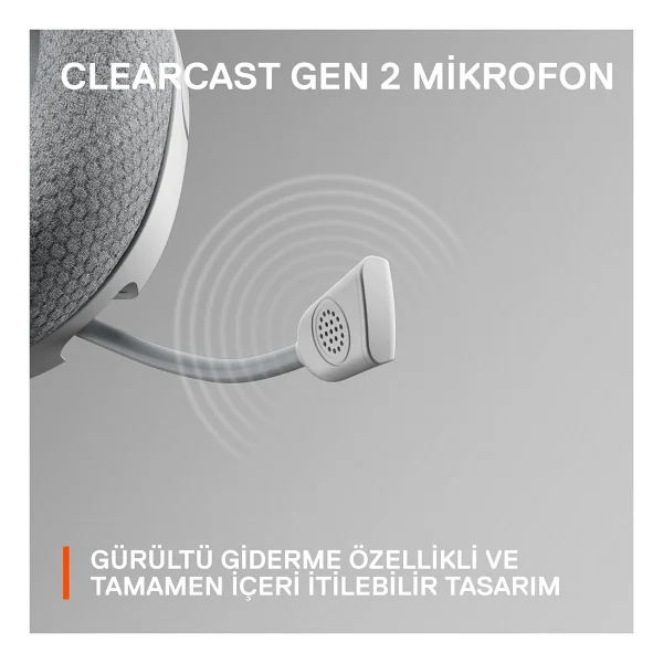 Steelseries Arctis Nova 1 Kablolu Mikrofonlu Oyuncu Kulaklığı - Beyaz - Görsel 9