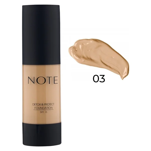 Note Detox & Protect Spf 15 03 Medium Beige 30 Ml Likit Fondöten - Görsel 4