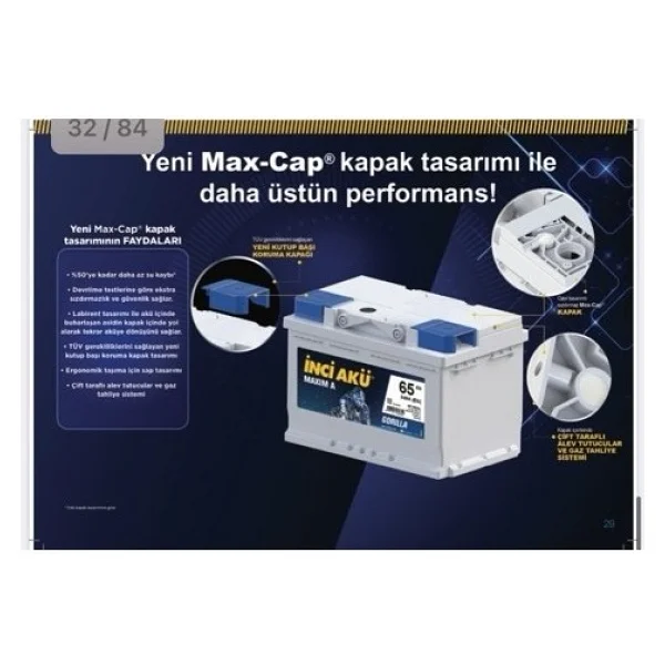 İnci Formul A Taurus 12 V 72 Ah 700 Cca En Akü - Görsel 3