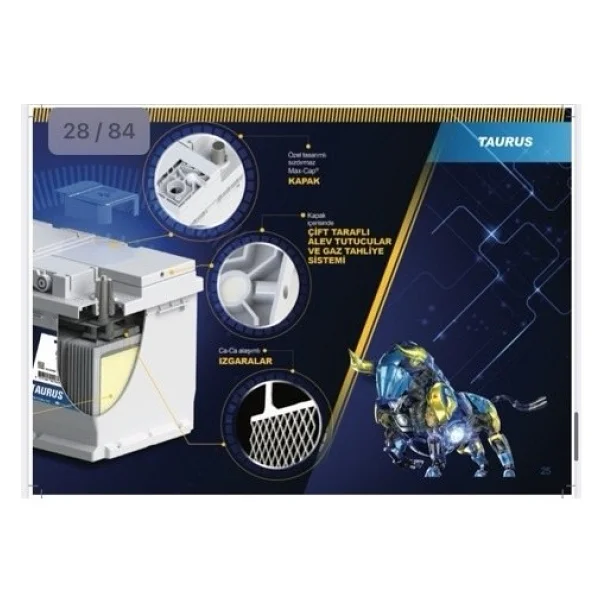 İnci Formul A Taurus 12 V 72 Ah 700 Cca En Akü - Görsel 6