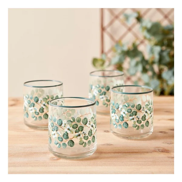 Bella Maison Ocaliptus Yeşil 4'lü Meşrubat Bardağı 280 Ml - Görsel 4