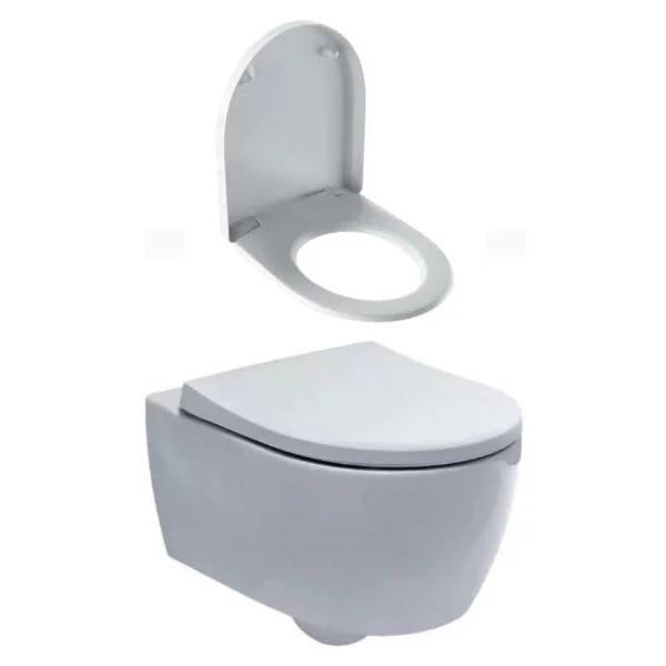 Geberit Icon Asma Klozet 53 Cm (Gizli Montaj) - Icon Soft Klozet Kapak, Beyaz 501.003.00.1-500.670.01.1 - Görsel 6