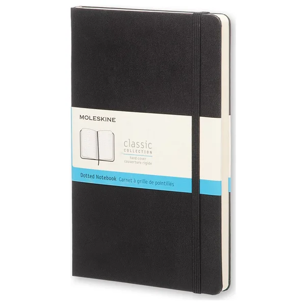 Moleskine Defter Sert Kapak XL Boy Düz Siyah - Black - 19 X 25 Cm - Görsel 9