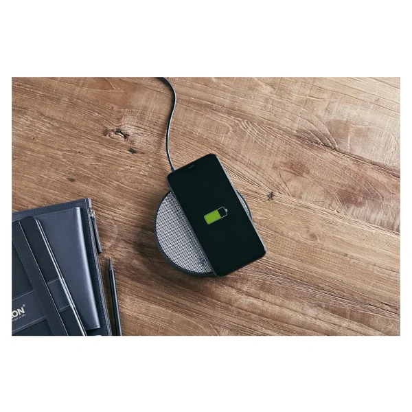 Lexon Oslo Energy Gri Kablosuz Şarj Cihazı Ve Bluetooth Hoparlör - Görsel 2