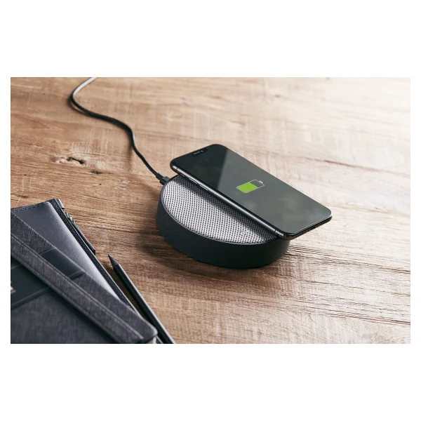 Lexon Oslo Energy Gri Kablosuz Şarj Cihazı Ve Bluetooth Hoparlör - Görsel 4
