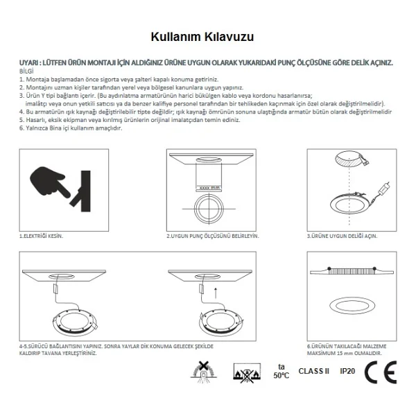 Lamptıme 263431 LED Panel Slim Kare Spot 18 W 4000k Ilık Beyaz Işık Siyah Gövde - Görsel 3