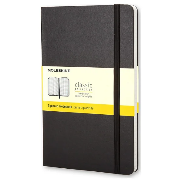 Moleskine Defter Sert Kapak XL Boy Düz Siyah - Black - 19 X 25 Cm - Görsel 10