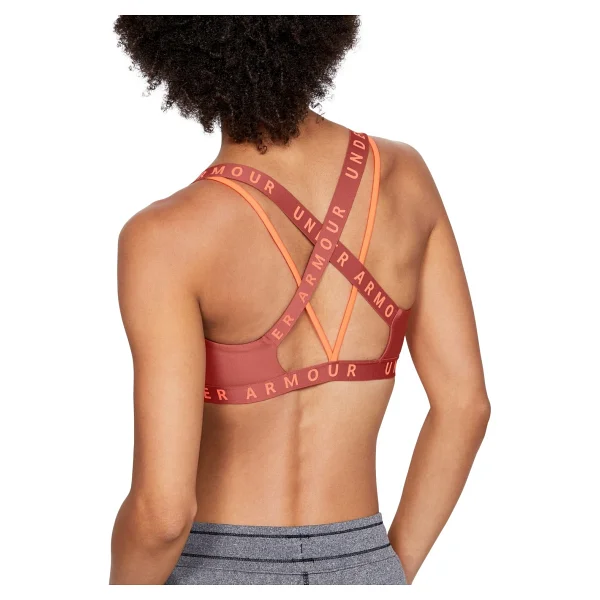 Under Armour Kadın Bra Wordmark Strappy Sportlette 1325613-001 - Siyah-001 - Görsel 7