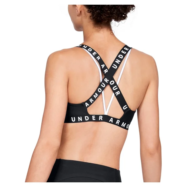Under Armour Kadın Bra Wordmark Strappy Sportlette 1325613-001 - Siyah-001 - Görsel 2