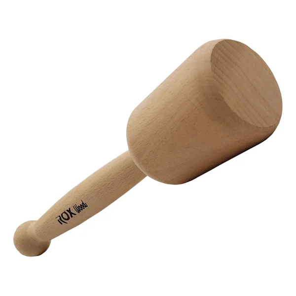 Rox Wood 23 X 5.5 Cm Dikey Silindir Ahşap Tokmak - Görsel 2