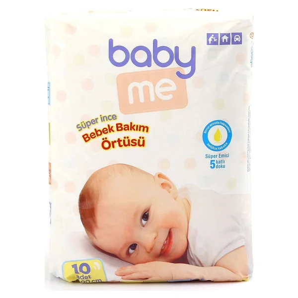 Baby&Me Süper İnce 60x90 Cm 10'lu Bebek Bakım Örtüsü - Görsel 5