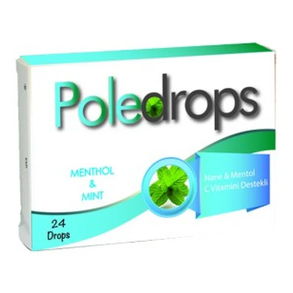 Poledrops Nane Mentol Ve C Vitaminli 24'lü Pastil - Görsel 2