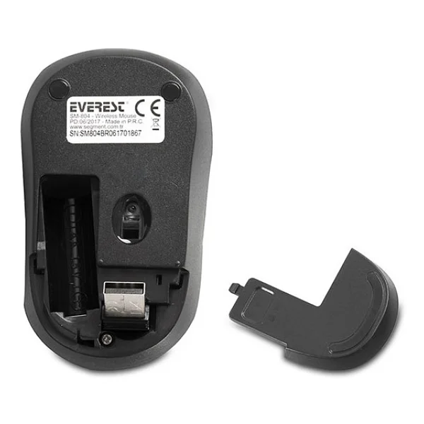 Everest Sm-804 Siyah-Mavi Optik Kablosuz Mouse - Görsel 4