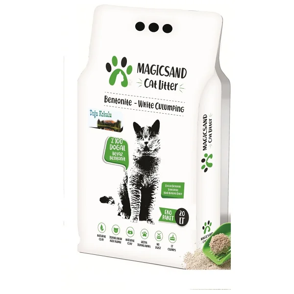Magicsand 20 Lt İnce Taneli Bentonit Kedi Kumu - Görsel 3