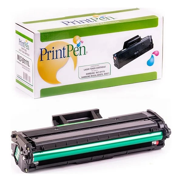 Printpen Samsung Mlt-D111l M2020/M2020w/M2070/M2070w Muadil Toner 1500 Sayfa - Siyah - Görsel 3