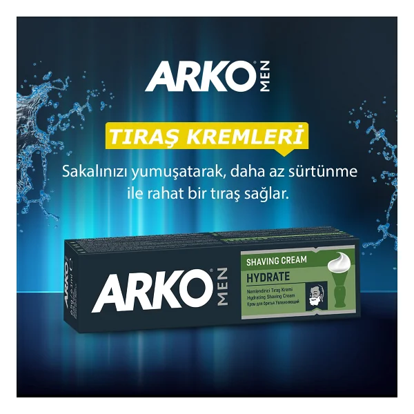 Arko Men Hydrate Nemlendirici 100 Gr 2 Adet Tıraş Kremi - Görsel 2