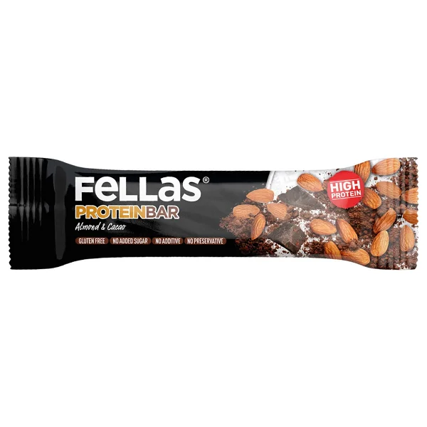 Fellas Badem Ve Kakaolu 45 Gr Yüksek Protein Bar - Görsel 3