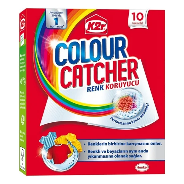K2r Colour Catcher Renk Koruyucu Mendil 10'lu 12 Adet - Görsel 2