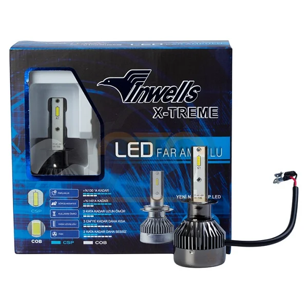 Inwells X-Treme LED Xenon (Zenon) H1 / H3 / H4 / H7 / H11 / H27 / 9005 / 9006 - Görsel 6