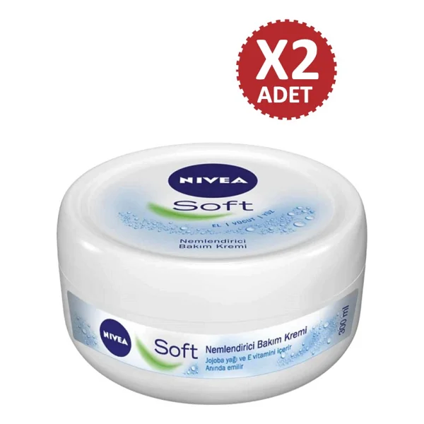 Nivea Soft Nemlendirici Bakım Kremi 300 Ml 2 Adet - Görsel 2