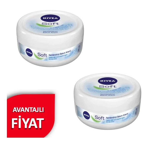 Nivea Soft Nemlendirici Bakım Kremi 300 Ml 2 Adet - Görsel 5