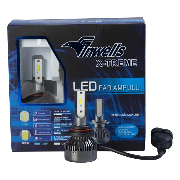 Inwells X-Treme LED Xenon (Zenon) H1 / H3 / H4 / H7 / H11 / H27 / 9005 / 9006 - Görsel 5