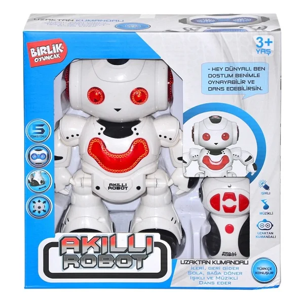 Birlik Oyuncak Uzaktan Kumandalı Işıklı Müzikli Dans Eden Akıllı Robot - Kırmızı - Görsel 4