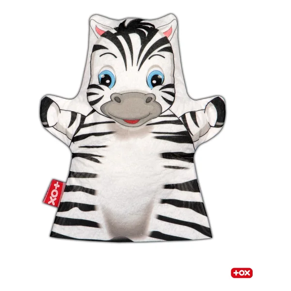 Tox Zebra Vahşi Hayvanlar Keçe El Kukla - Görsel 4