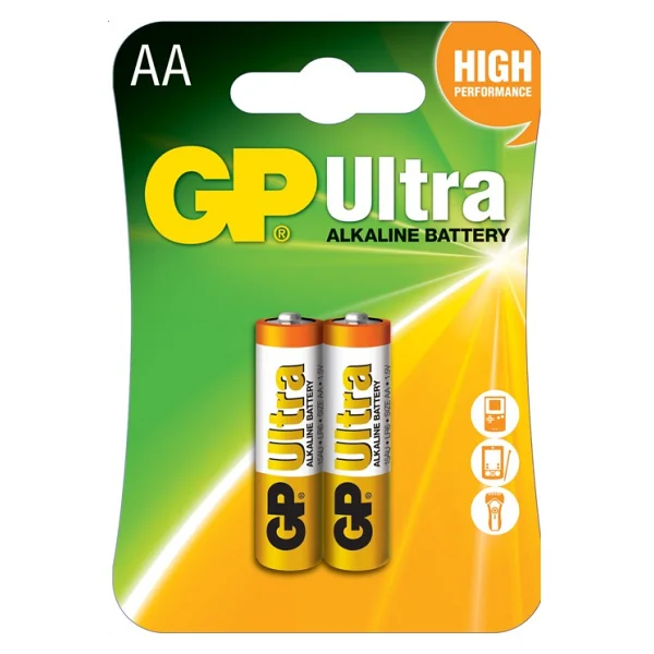 Gp 15au Lr6 Ultra Alkalin 2'li Aa Kalem Pil - Görsel 6