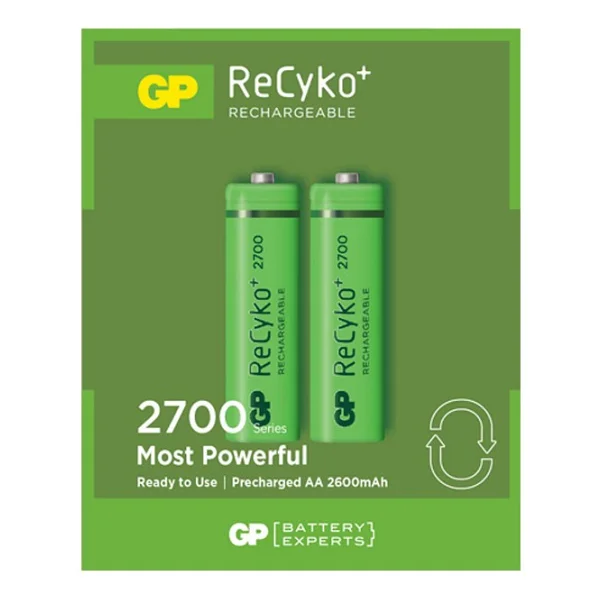 Gp Recyko 2700 Serisi 2600 mAh 2'li Şarjlı Aa Kalem Pil - Görsel 8