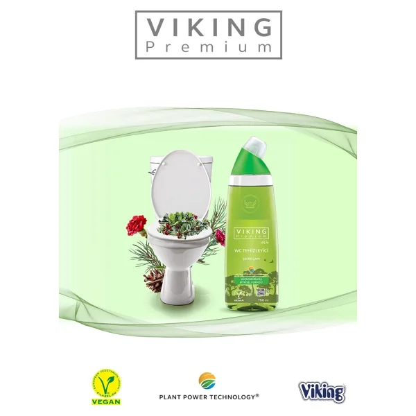 Viking Premium Şeker Çamı Tuvalet Temizleyici 750 Ml 10'lu - Görsel 2