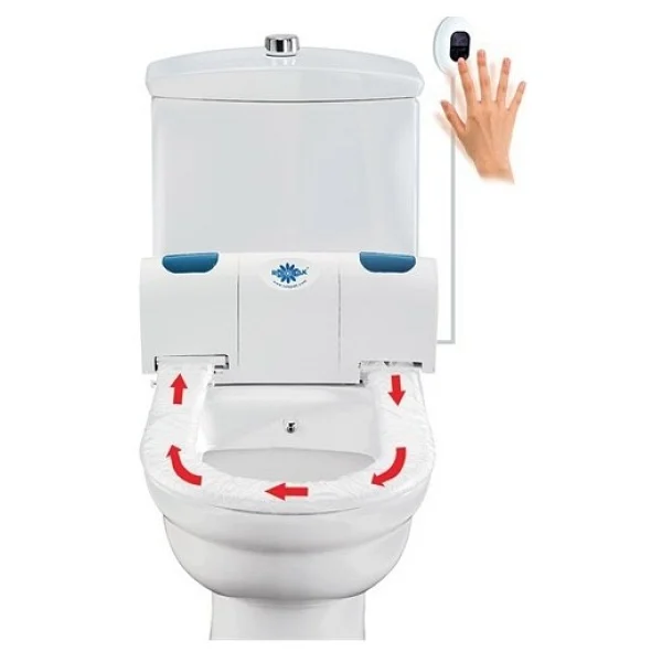Rulopak R-1314 Sensörlü Hijyenik Klozet Kapağı, Plastik, Beyaz - Görsel 2
