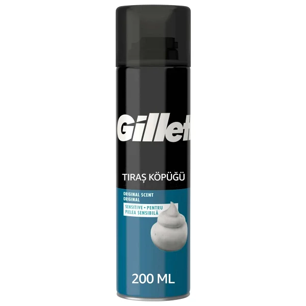 Gillette Hassas 200 ml Tıraş Köpüğü Cilt Koruyucu Özellikleri ile Ferahlatıcı Etki - Görsel 10