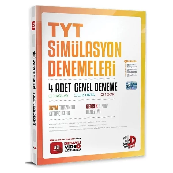 3d Yayınları Tyt Simülasyon 4'lü Genel Deneme - Görsel 2