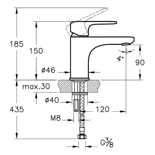 Artema Root Round Lavabo Bataryası - Görsel 3
