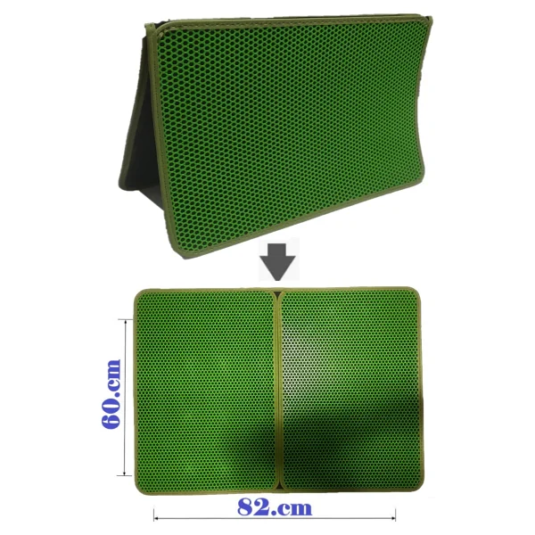 Tineke Büyük Boy Elekli Kedi Tuvalet Önü Paspası Katlanabilir 82 X 60 Cm - Pembe - Görsel 7