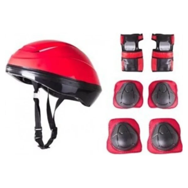 Furkan Toys F-Sports Kask Dizlik Dirseklik Koruyucu Set Kırmızı - Görsel 2