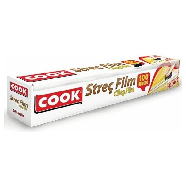 Cook 30 Cm X 100 M Kesme Bıçaklı Streç Film - Görsel 2